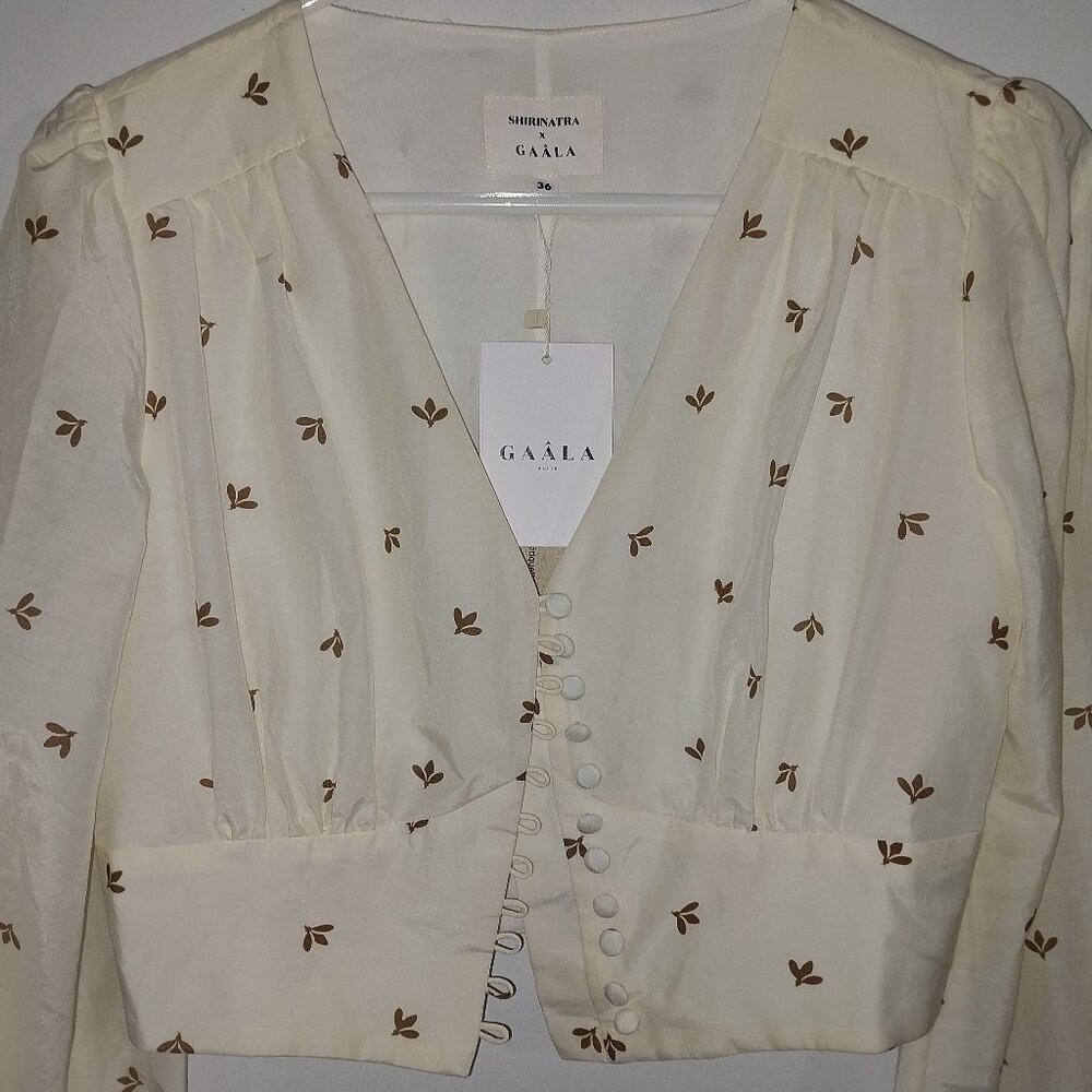 Shirinatra x Gaala Celestine Blouse Size Small